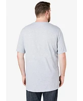 KingSize Big & Tall Shrink-Less Lightweight Longer-Length Crewneck Pocket T-Shirt