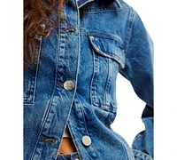 Free People Women's Cotton Jade Classic Denim Jacket