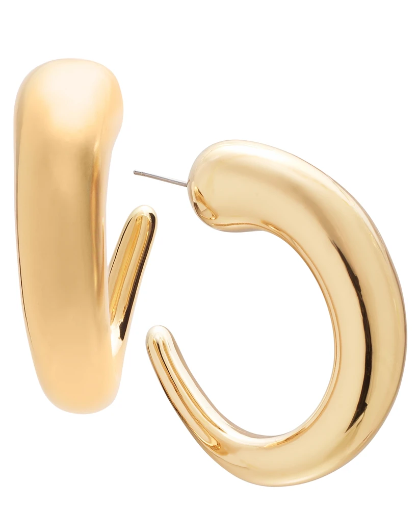 I.n.c. International Concepts Polished Graduated Large Hoop Earrings, 2", Created for Macy's