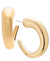 I.n.c. International Concepts Polished Graduated Large Hoop Earrings, 2", Created for Macy's