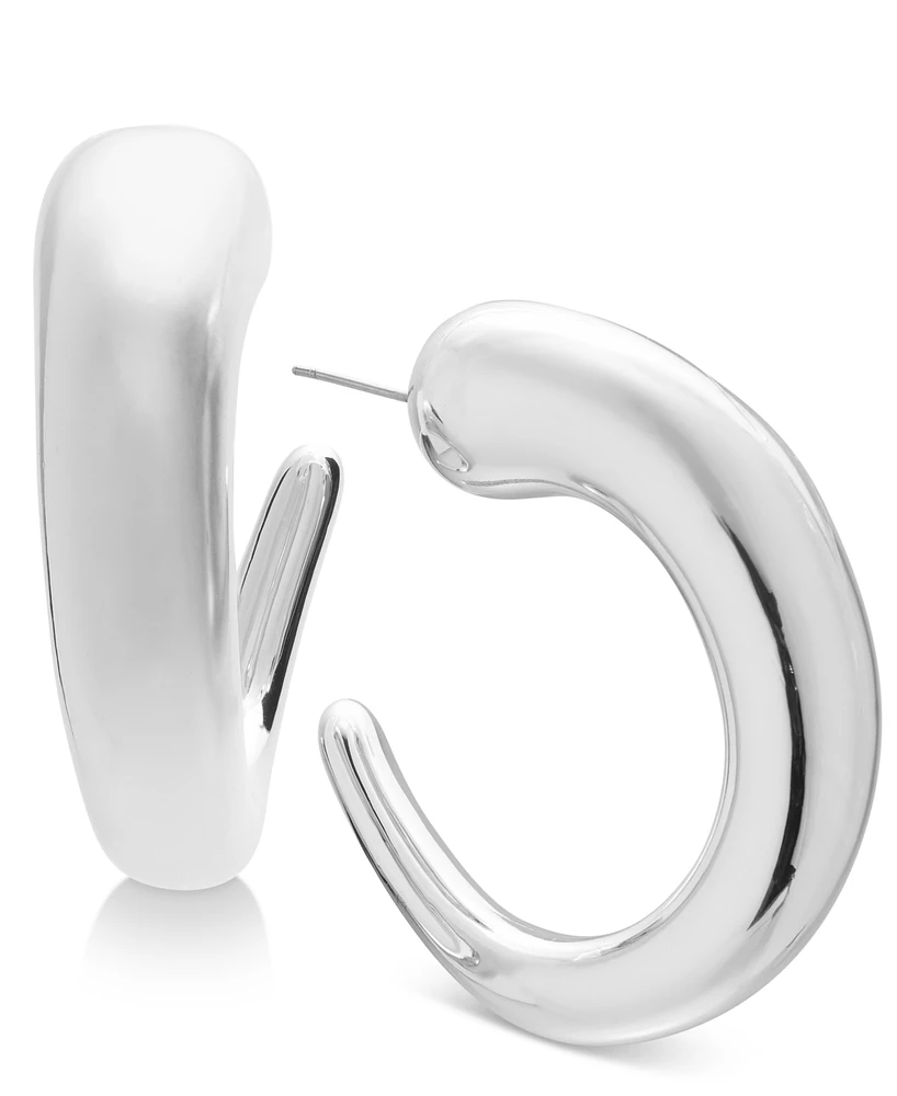 I.n.c. International Concepts Polished Graduated Large Hoop Earrings, 2", Created for Macy's