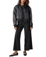 Sanctuary Women's Skyline Organza Faux-Leather Bomber Jacket