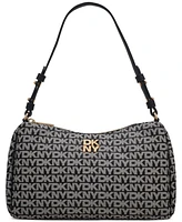 Dkny Remy Top Zip Small Monogram Shoulder Bag