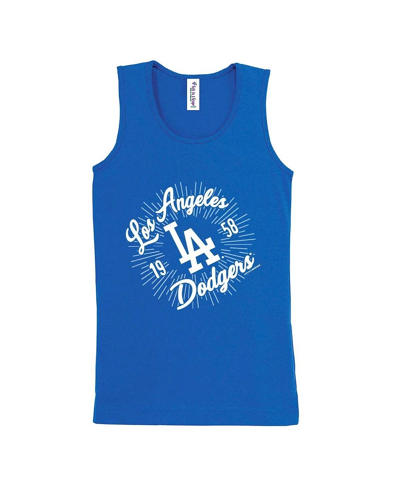 Soft as a Grape Big Boys and Girls Royal Los Angeles Dodgers Tank Top