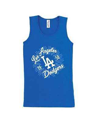 Soft as a Grape Big Boys and Girls Royal Los Angeles Dodgers Tank Top