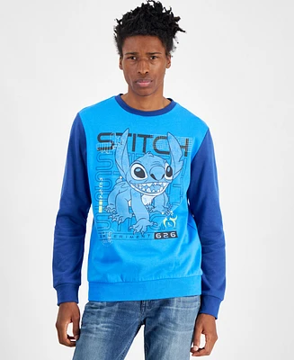 Hybrid Men's Lilo & Stitch Experiment 626 Regular-Fit Printed Fleece Sweatshirt