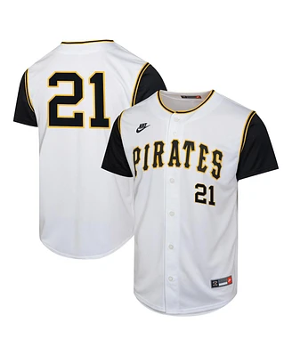 Nike Big Boys and Girls Roberto Clemente White Pittsburgh Pirates Cooperstown Collection Limited Player Jersey