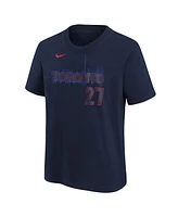 Nike Big Boys and Girls Vladimir Guerrero Jr. Navy Toronto Blue Jays 2024 City Connect Name Number T-Shirt