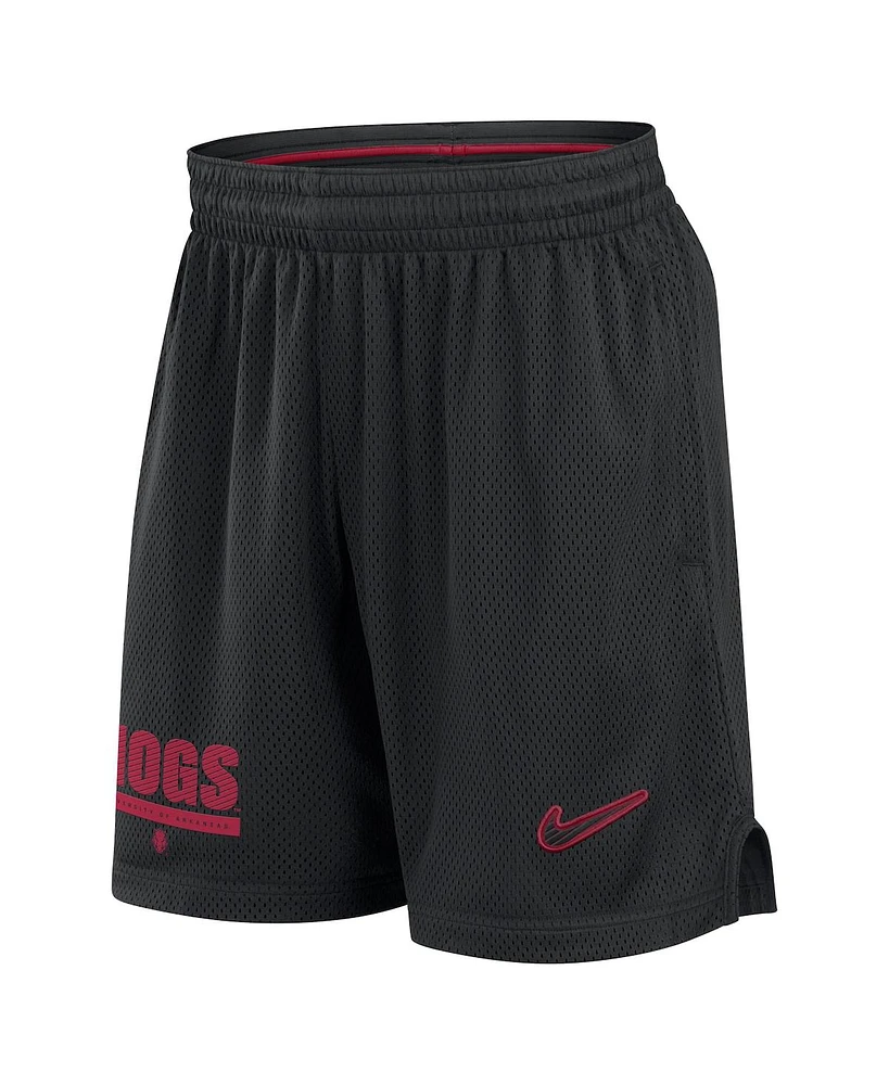 Nike Men's Black Arkansas Razorbacks 2024 Sideline Mesh Shorts