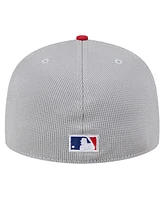 New Era Men's Gray Philadelphia Phillies Pivot Mesh 59FIFTY Fitted Hat