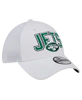 New Era Men's White York Jets Breakers 39THIRTY Flex Hat