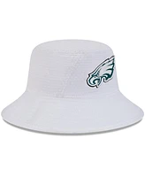 New Era Big Boys and Girls White Philadelphia Eagles 2024 Nfl Training Camp Bucket Hat