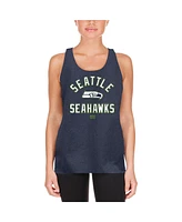 New Era Women's College Navy Seattle Seahawks 2024 Nfl Training Camp Tank Top