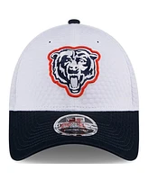 New Era Big Boys and Girls White/Navy Chicago Bears 2024 Nfl Training Camp 9FORTY Adjustable Hat