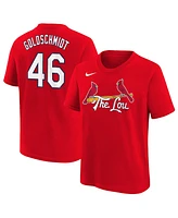 Nike Big Boys and Girls Paul Goldschmidt Red St. Louis Cardinals 2024 City Connect Name Number T-Shirt