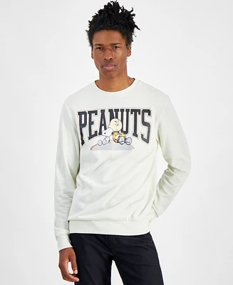 Hybrid Men's Peanuts Hilltop Regular-Fit Printed Fleece Sweatshirt