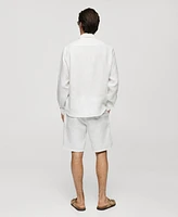 Mango Men's Slim-Fit Linen Shirt