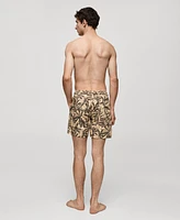 Mango Men's Floral Print Swimsuit