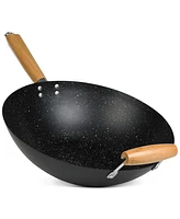 Sedona Kitchen Carbon Steel Nonstick Helper Handle 14" Wok