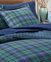 Charter Club Campbell Plaid Flannel Duvet Cover, Twin, Exclusively at Macy's