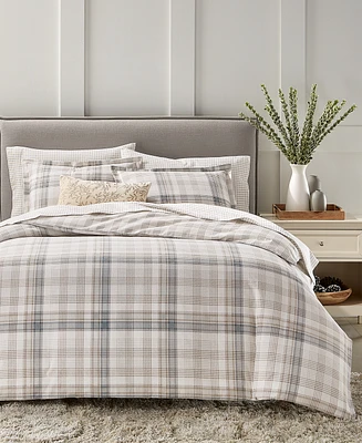 Charter Club Fireside Plaid Flannel Comforter, Twin, Exclusively at Macy's