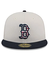 New Era Men's Black Boston Red Sox 2024 Fourth of July 59FIFTY Fitted Hat