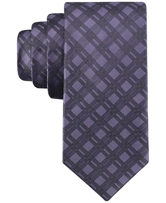 Calvin Klein Men's Double-Rail Grid Tie