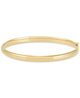 Polished Hinged 4.75mm Bangle Bracelet in 10k Gold