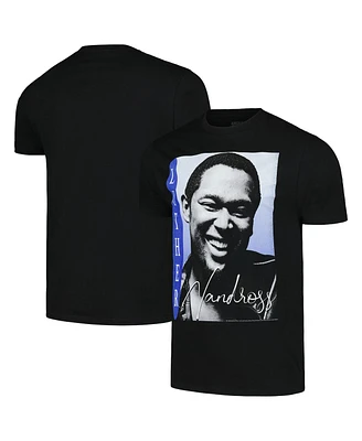 American Classics Men's and Women's Black Luther Vandross Smiling Photo Graphic T-Shirt