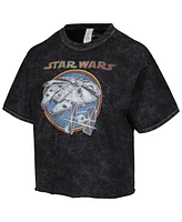 Mad Engine Men's and Women's Black Star Wars Battleship Tie-Dye T-Shirt