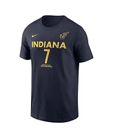 Nike Men's and Women's Aliyah Boston Navy Indiana Fever Explorer Edition Name Number T-Shirt