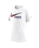 Nike Big Boys and Girls White Paris Saint-Germain Swoosh T-Shirt