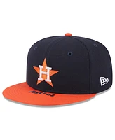 New Era Men's Navy/Orange Houston Astros On Deck 59FIFTY Fitted Hat