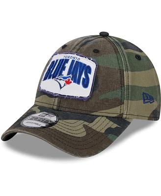 New Era Men's Camo Toronto Blue Jays Gameday 9FORTY Adjustable Hat