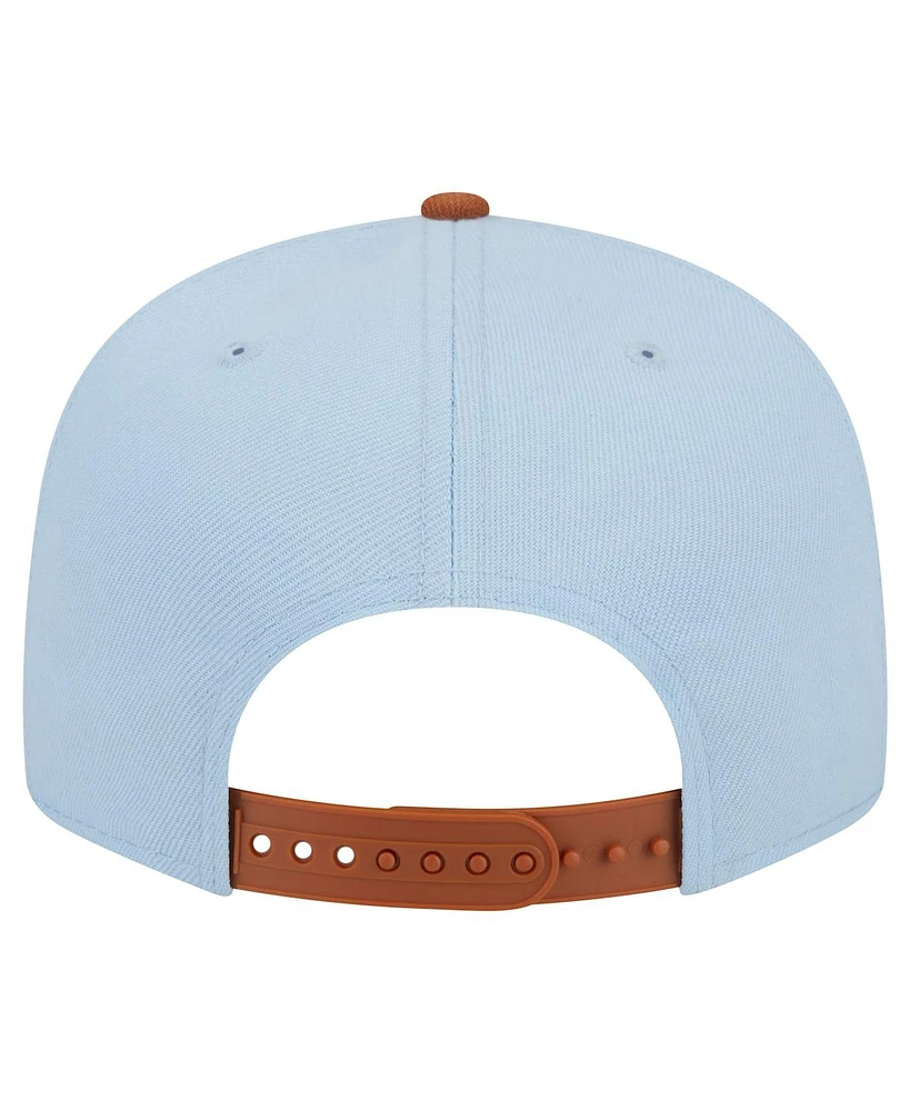 New Era Men's Light Blue Los Angeles Angels Spring Color Two-Tone 9FIFTY Snapback Hat