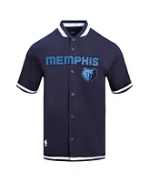 Pro Standard Men's Navy Memphis Grizzlies Classic Warm-Up Full-Snap Jacket