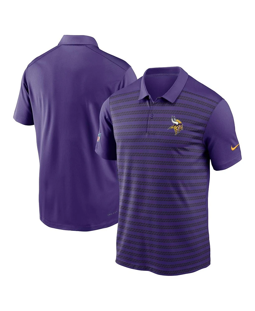 Nike Men's Purple Minnesota Vikings 2024 Sideline Victory Performance Polo Shirt