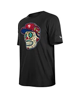 New Era Men's Black Philadelphia Phillies Sugar Skulls T-Shirt