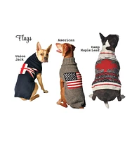 Chilly Dog American Flag Dog Sweater