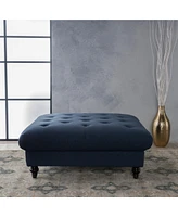 Streamdale Furniture Plush and Versatile Velvet Ottoman with Tufted Top