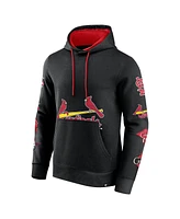 Fanatics Men's Black St. Louis Cardinals Wild Winner Pullover Hoodie