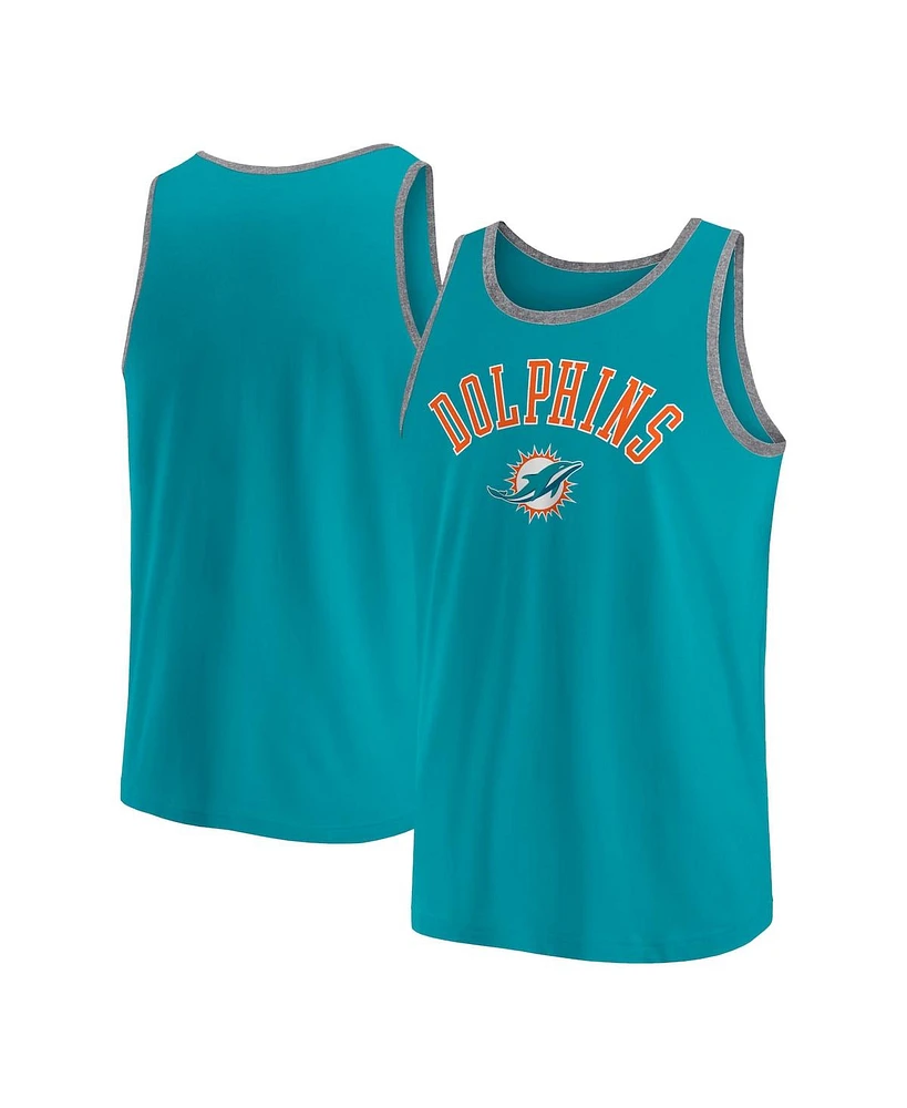 Fanatics Men's Aqua Miami Dolphins Bet Tank Top