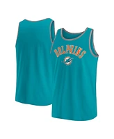 Fanatics Men's Aqua Miami Dolphins Bet Tank Top