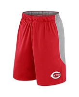 Fanatics Men's Red/Gray Cincinnati Reds Go Hard Shorts