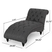 Indulge in Comfort & Style Curved Button Tufted Stitched Lounge Chair