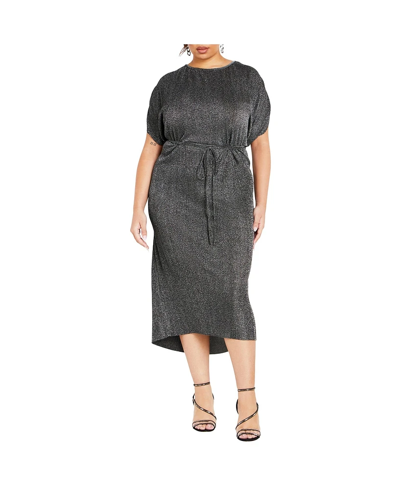 City Chic Women's Luxe Shine Dress