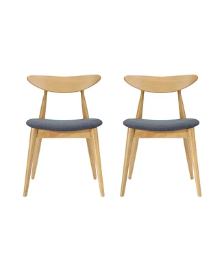 Simplie Fun Mid-Century Modern Dining Chairs with Cushioned Seats