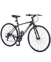 Streamdale Furniture Versatile 7-Speed Hybrid Road Bike with Aluminum Alloy Frame and C-Brakes