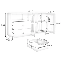 Modern minimalist side cabinets, dining room or living room lockers