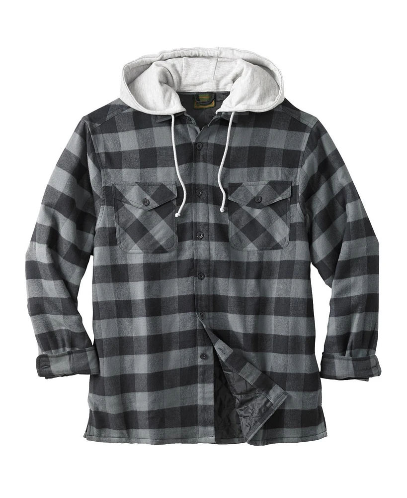 Boulder Creek Big & Tall by KingSize Removable Hooded Shirt Jacket